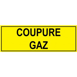 Panneau Coupure Gaz