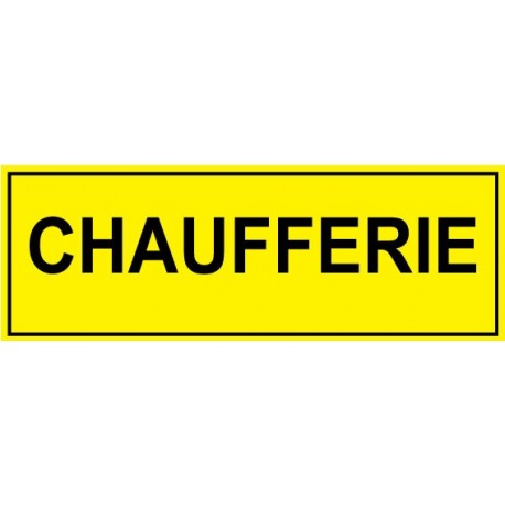 Panneau Jaune chaufferie