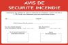 Consigne Avis de Sécurité Incendie