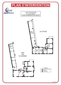 Plan d' Intervention/Habitation Plexy format A2ou A3 (à préciser) + entretoises