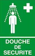 Plaque "douche portative" 200 x 200 mm