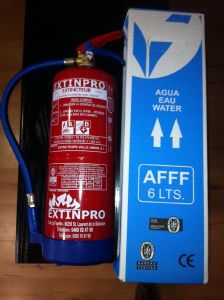 Extincteur 6 litres AB eau + additif (AFFF) + Antigel