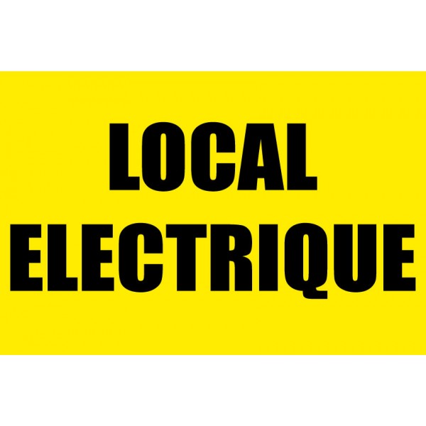 Panneau Jaune local électrique