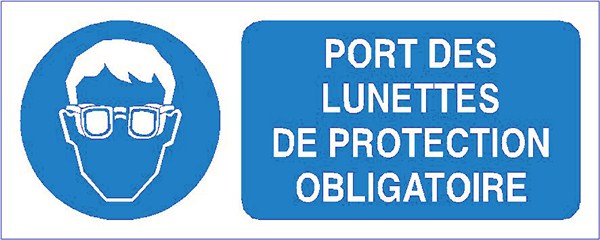 Panneau Port de Lunettes Obligatoire